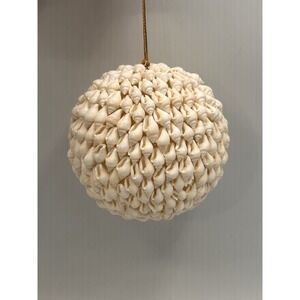 Vintage Bubble Shell Ornament Mini Conch Shell Encrusted Ball